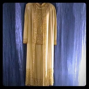 3pc Vintage beaded cocktail ensemble